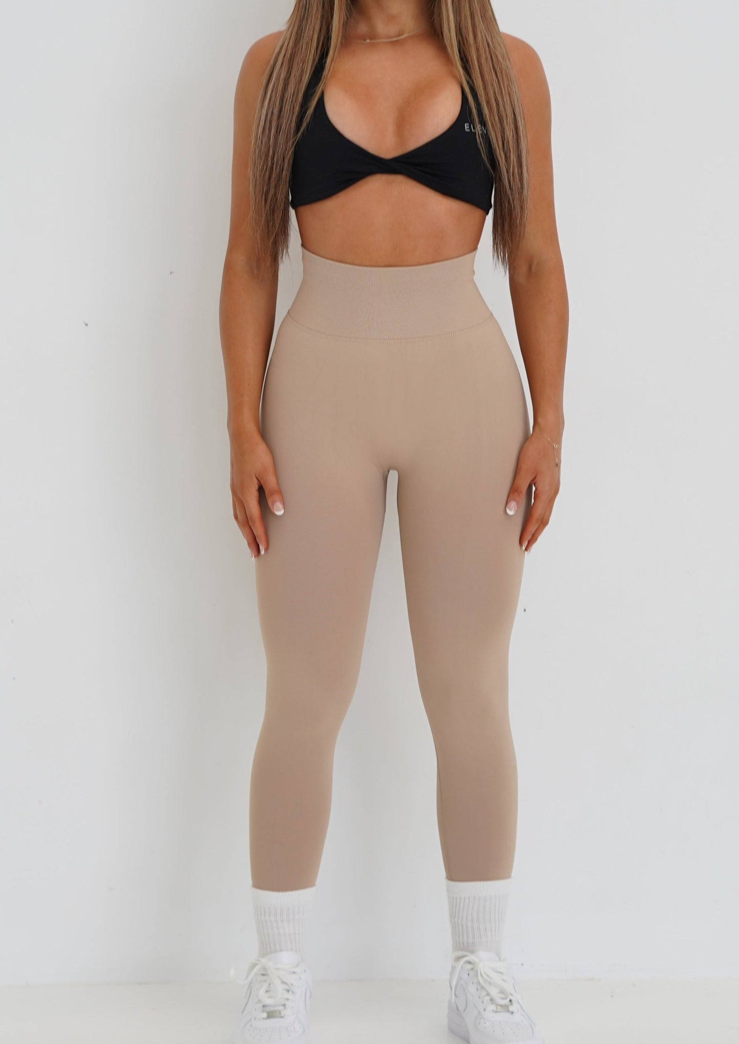 AMPLIFY SCRUNCH LEGGINGS- NUDE
