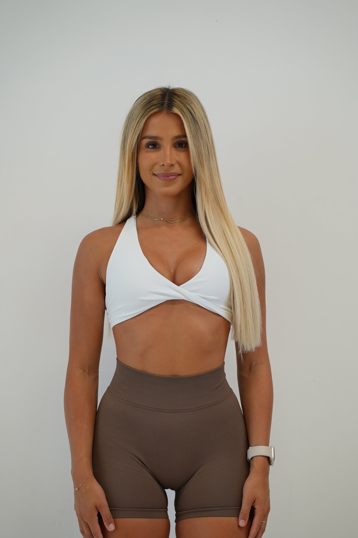 TWIST CROP- WHITE