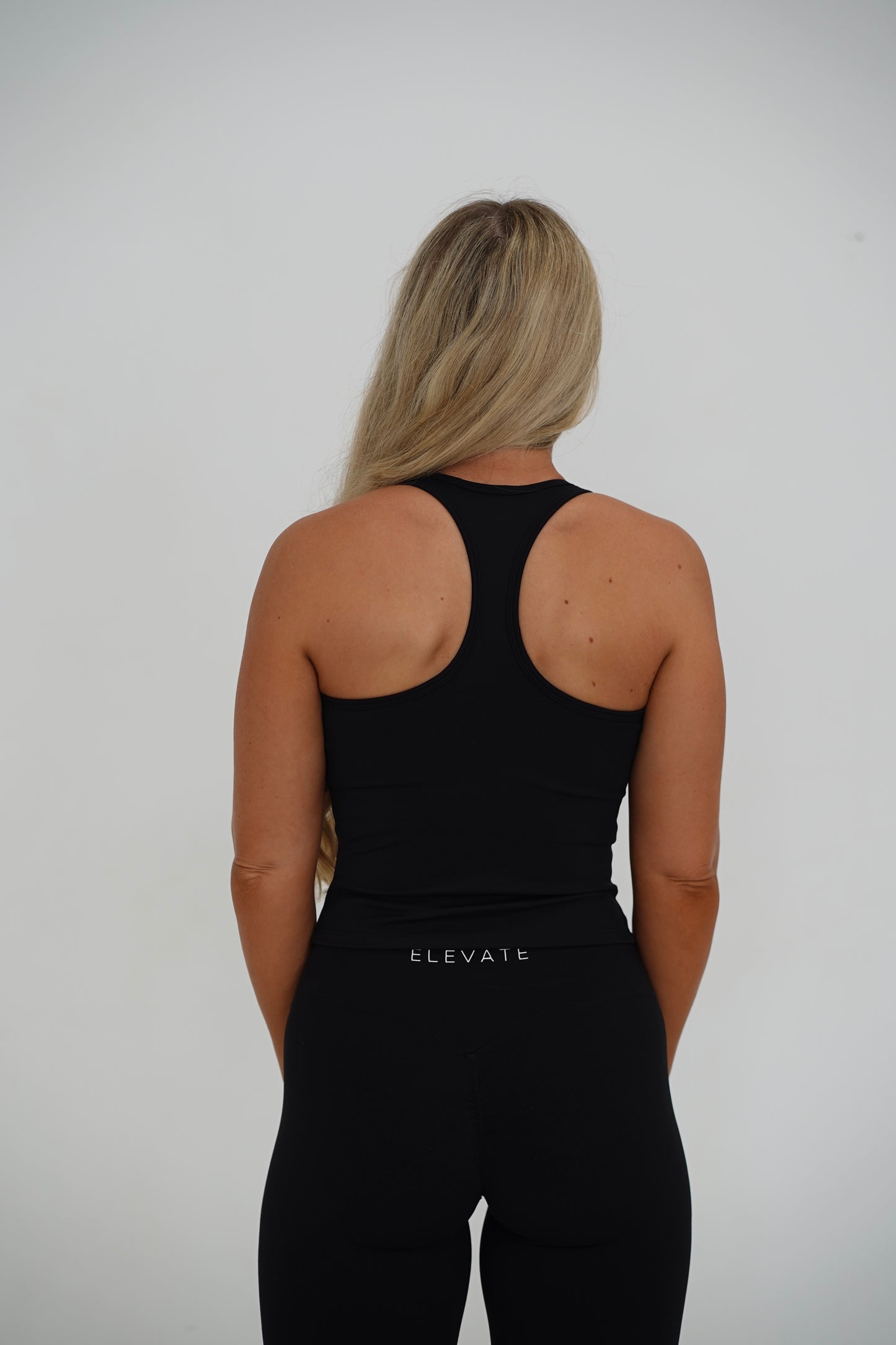 CONTOUR RACERBACK TANK- BLACK