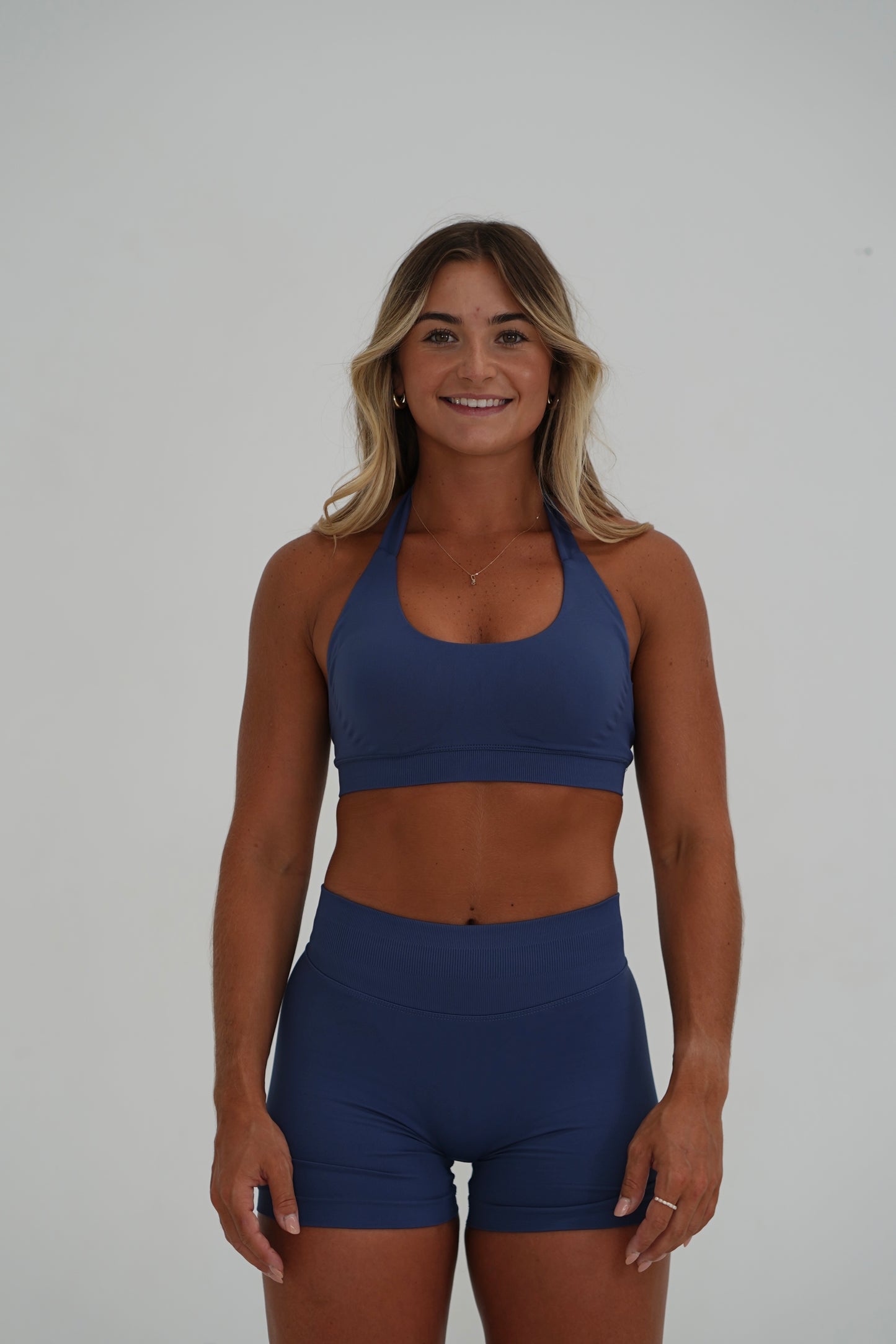 SCULPT CROP- MIDNIGHT BLUE