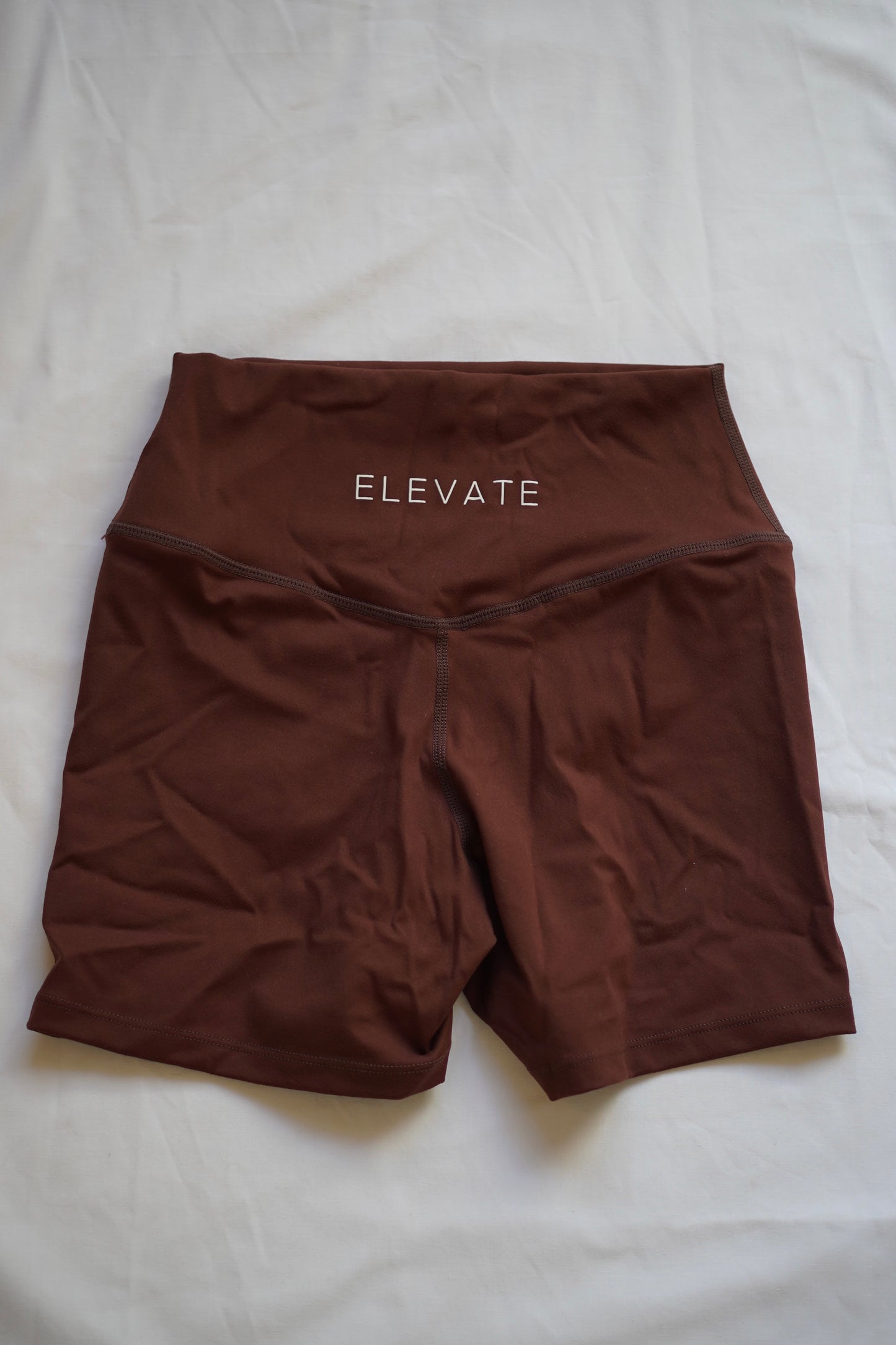 SAMPLE- NON SCRUNCH SHORTS- BROWN