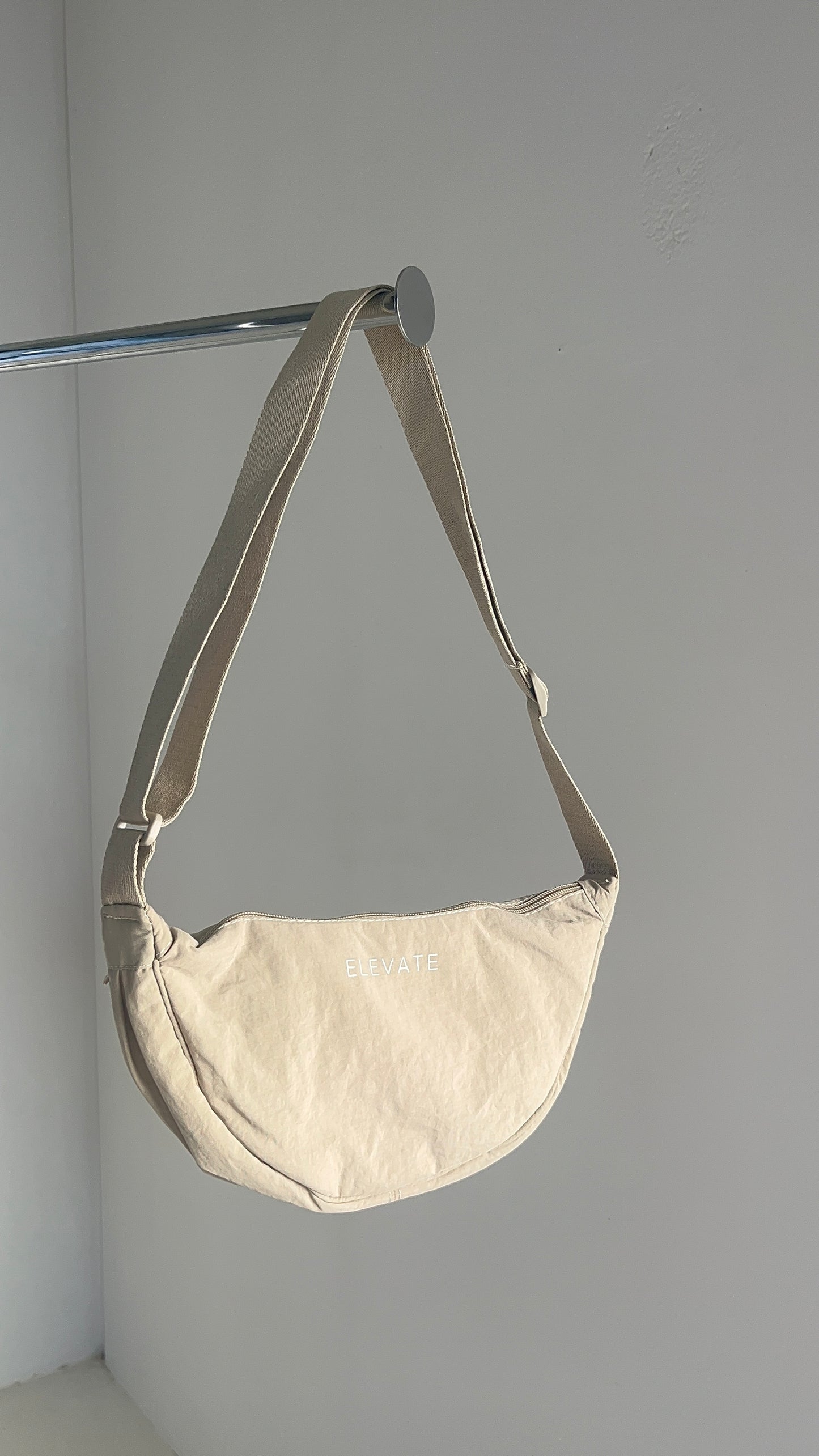 CROSS BODY BAG- BEIGE