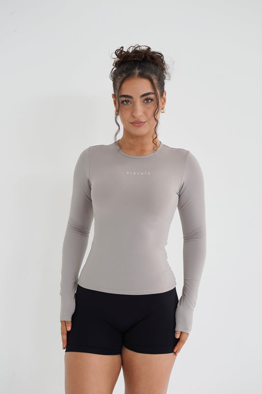 MOTION LONG SLEEVE- LIGHT GREY