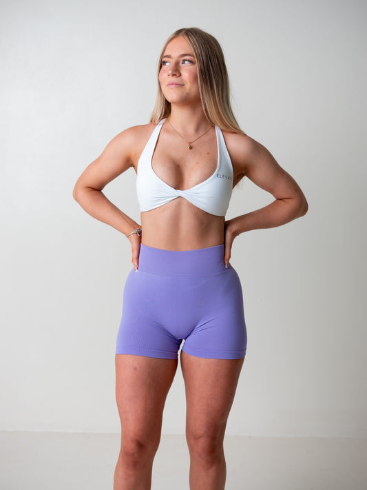 AMPLIFY TWIST CROP- WHITE