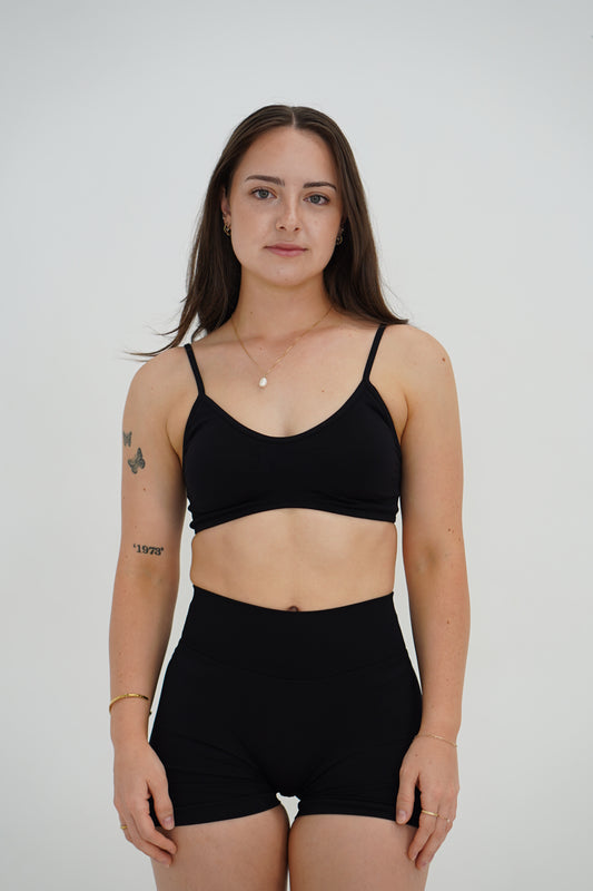 SIGNATURE CROP- BLACK