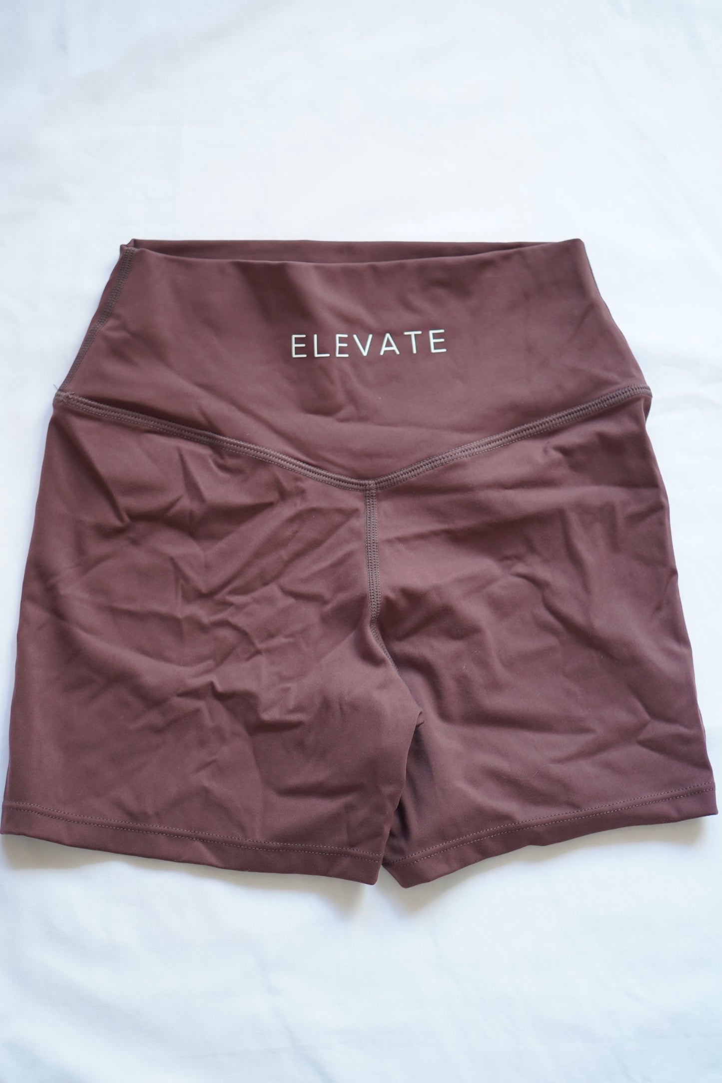 SAMPLE- NON SCRUNCH SHORTS- BROWN