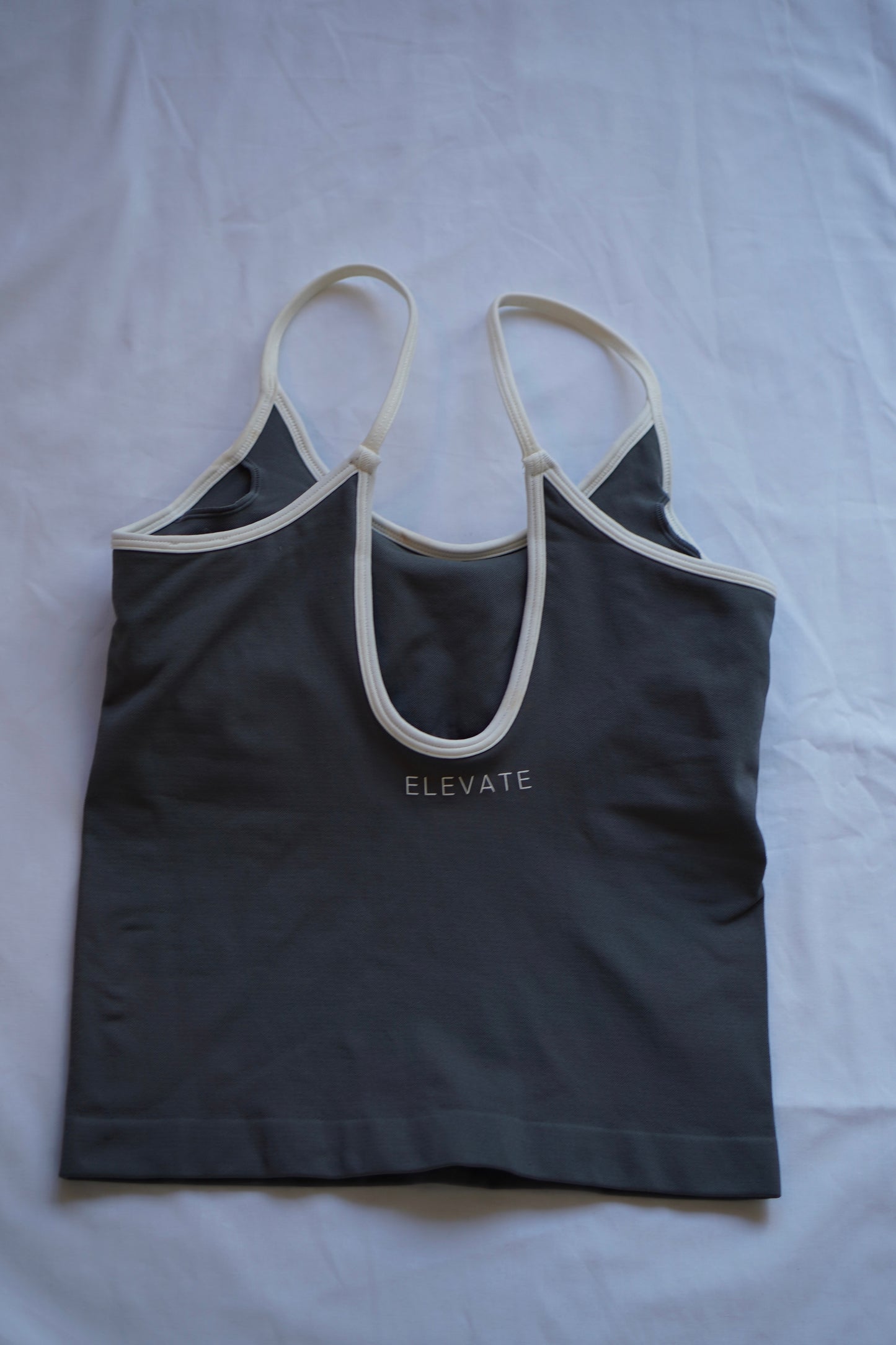 SAMPLE- TANK- GREY AND WHITE