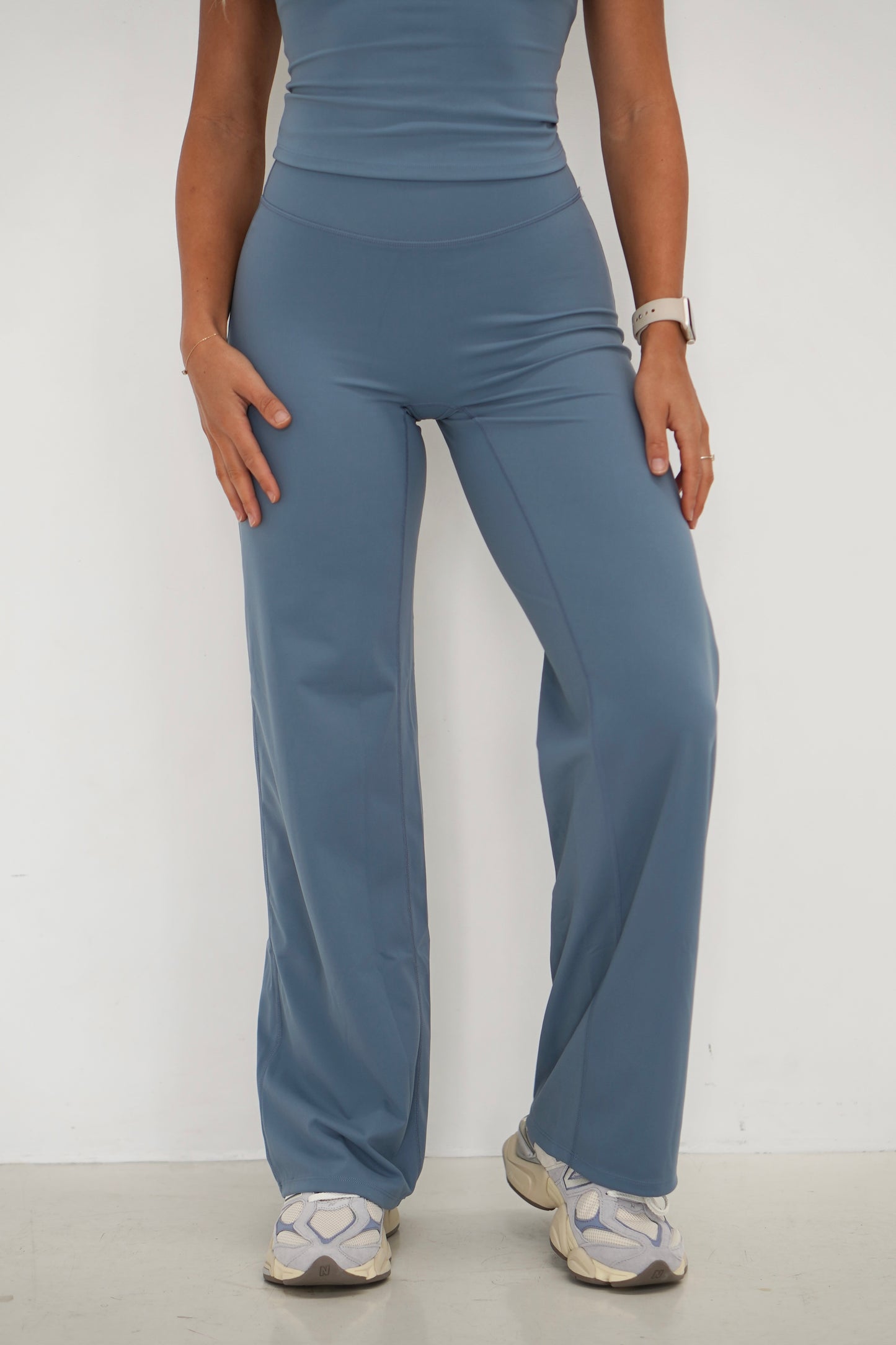 LUXE STRAIGHT LEG PANTS- BIRTHDAY BLUE