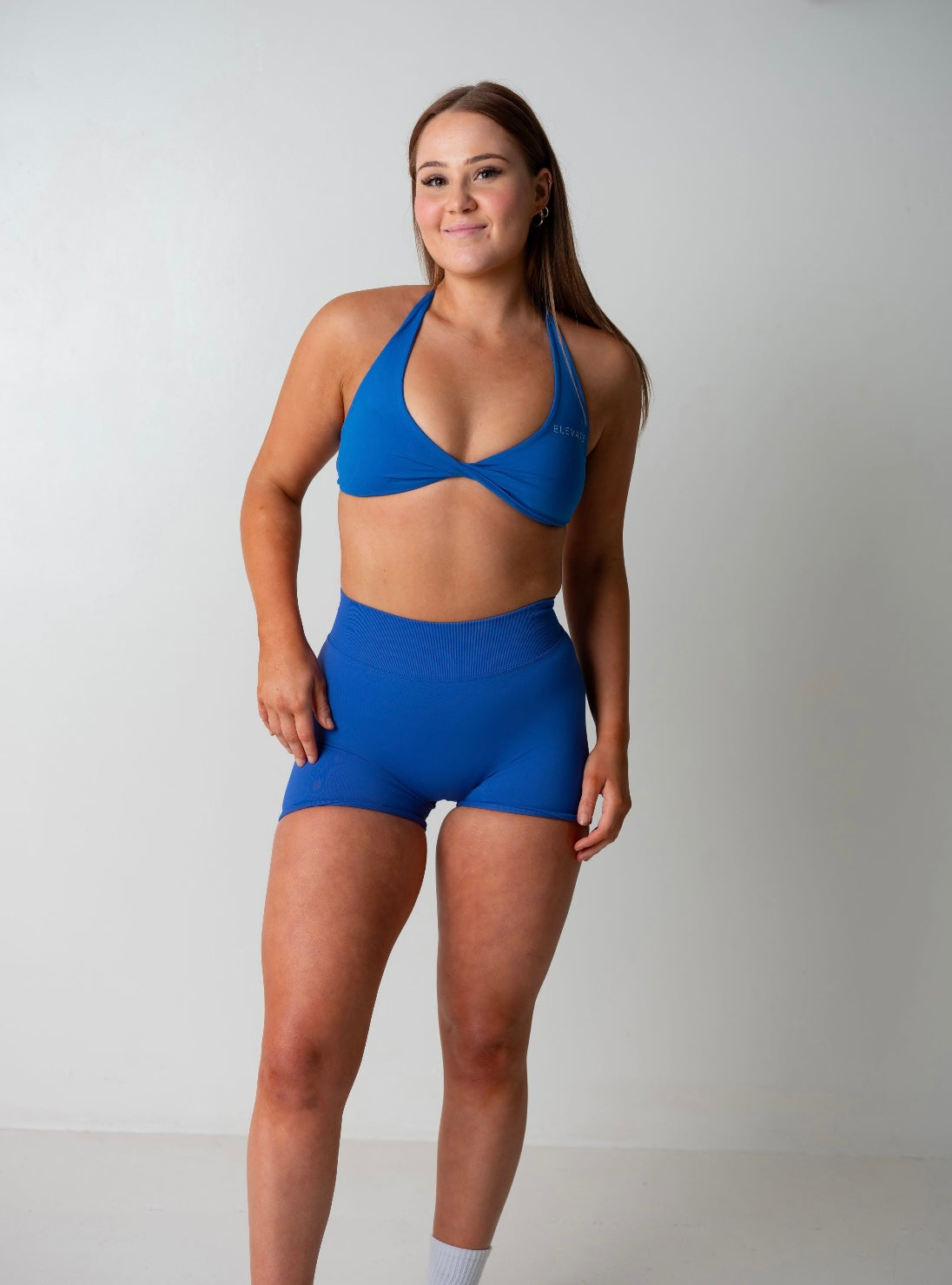 AMPLIFY SCRUNCH SHORTS- COBALT BLUE