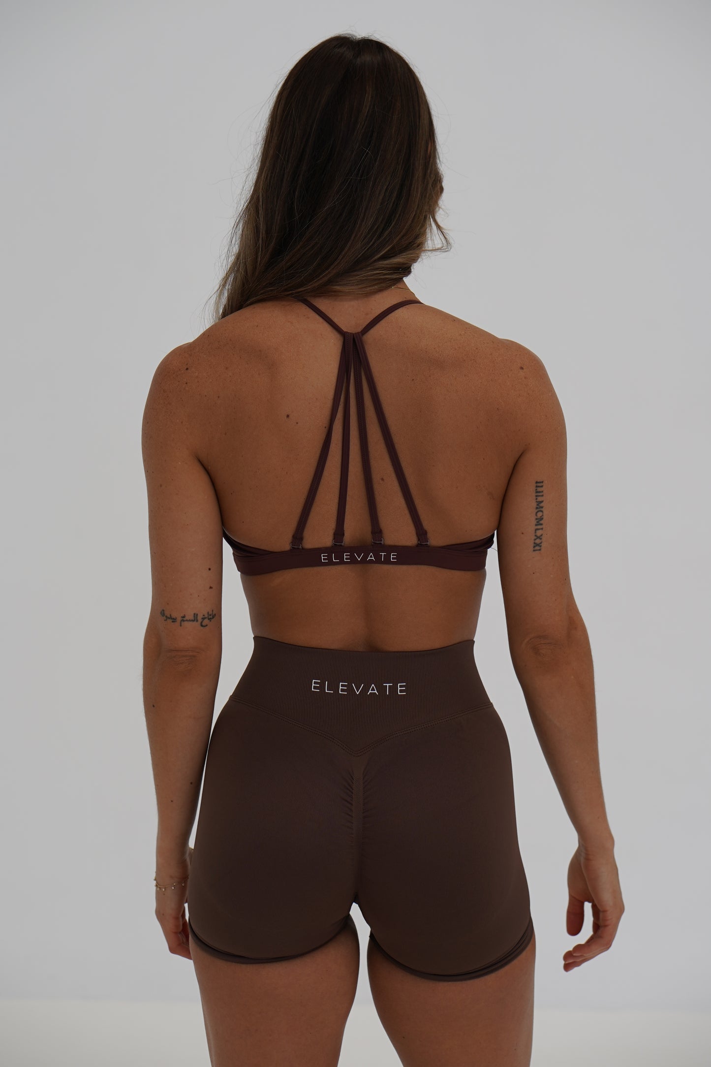 HALTER CROP- BROWN