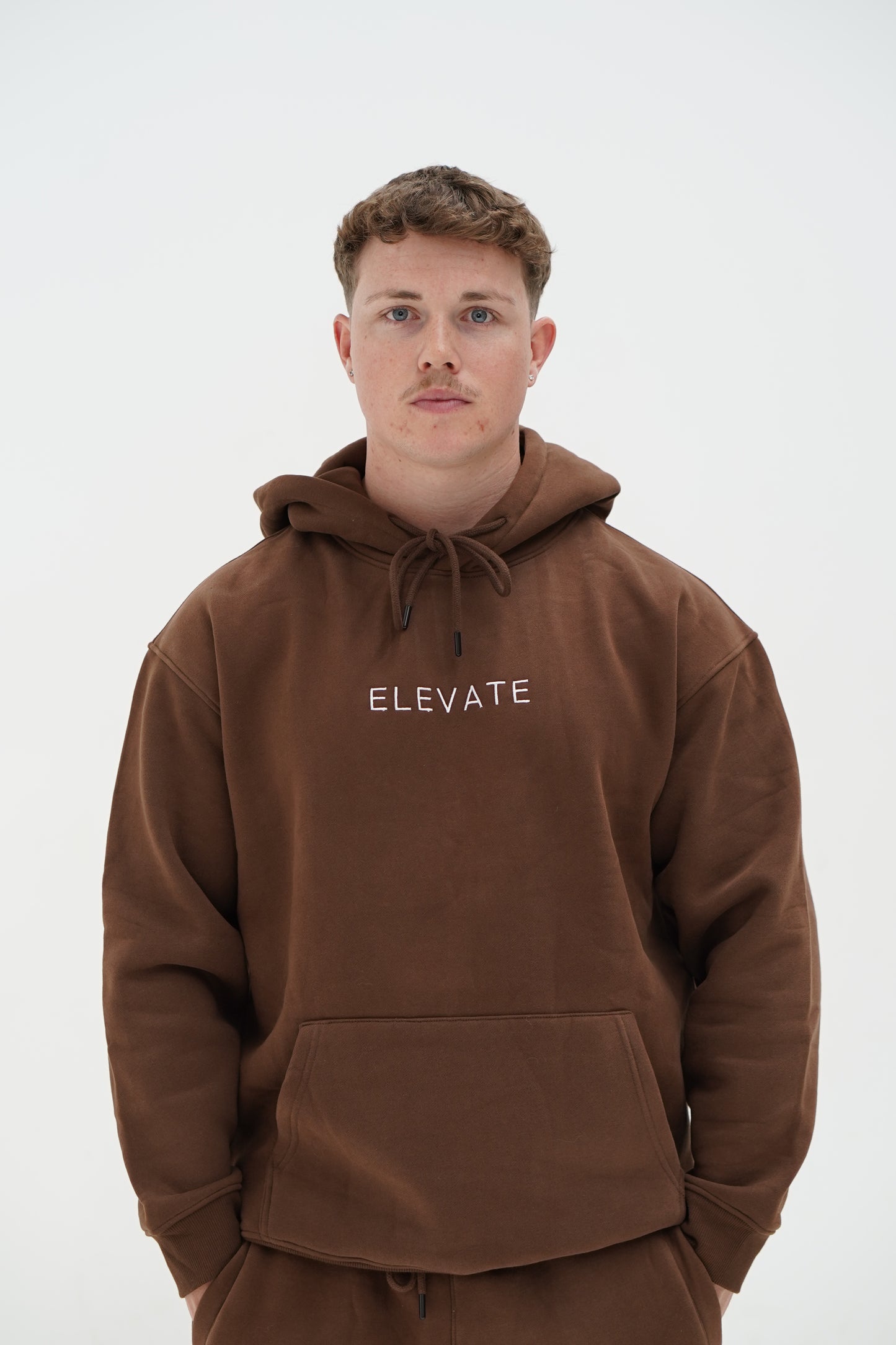 ELEVATE HOODIE- CHOCOLATE